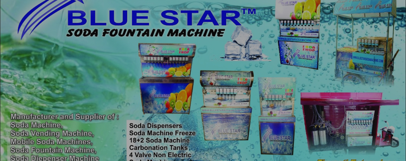 Soda Fountain Machine Manufacturer in Noida - Blue Star Soda Fountain Machine